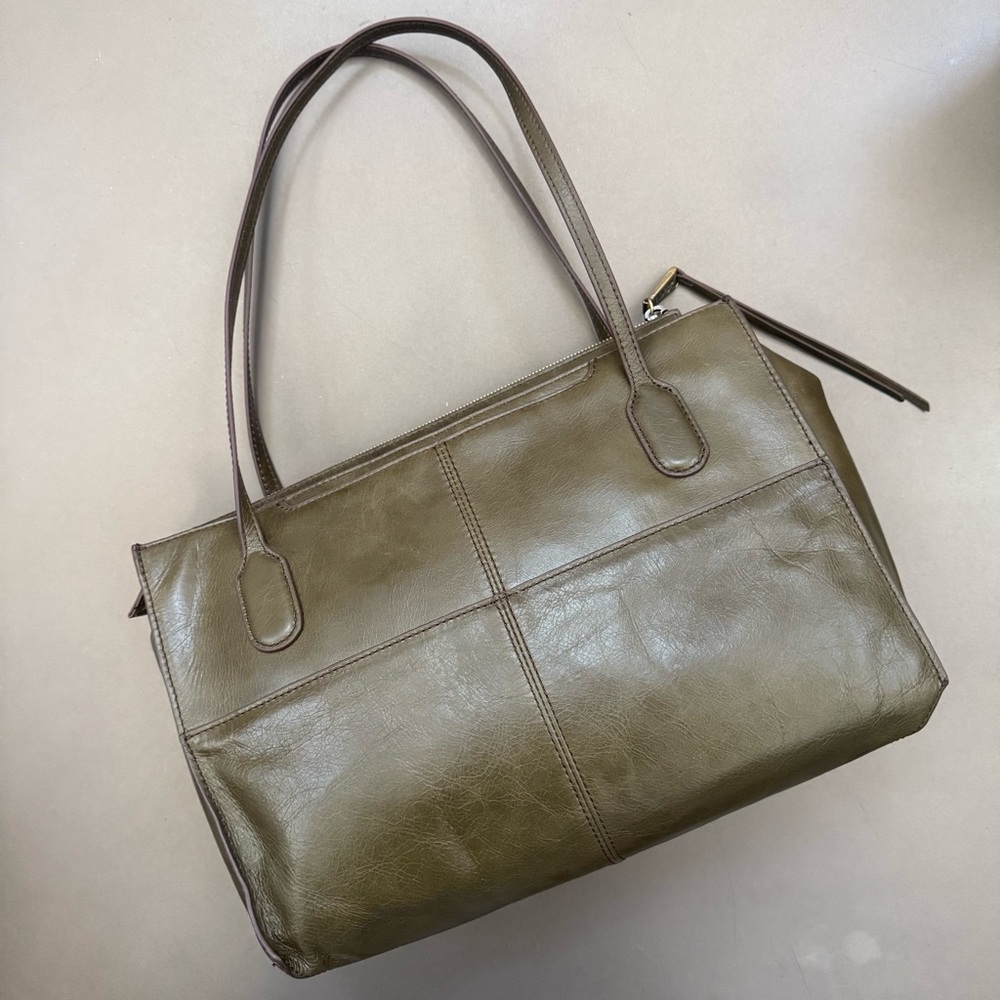 Hobo Friar Shoulder Bag - Olive Green Handbag Purse